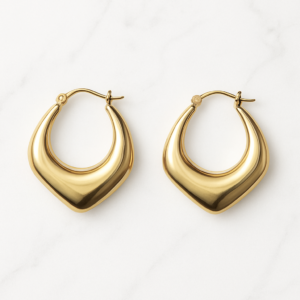 Classic Bold Gold Hoop Earrings for Women