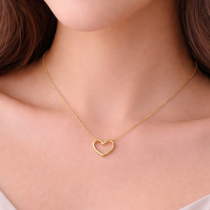 Anti Tarnish Minimal Heart Pendant