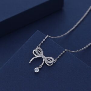 Silver Bow Pendant