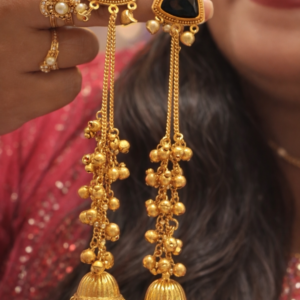 Traditional Kashmiri Long Earrings