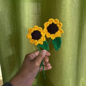Handmade Crochet Sunflower