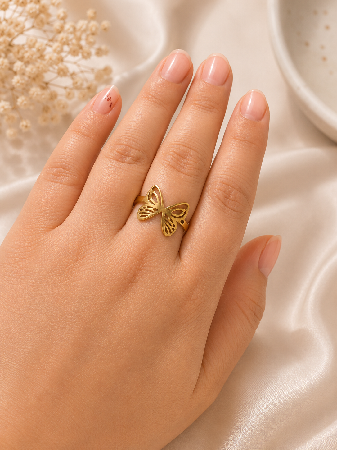 Butterfly Adjustable Ring